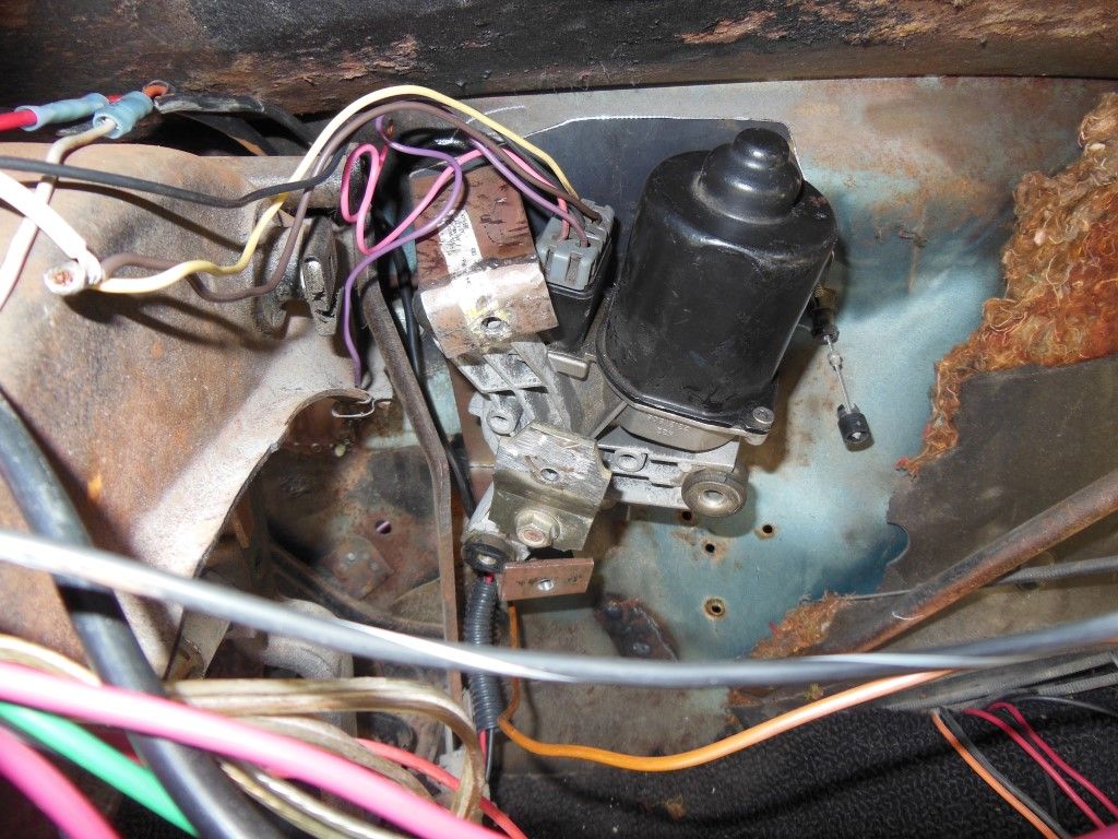 Hidden windshield wiper motor install 1st gen $32 | Chevy Nova Forum